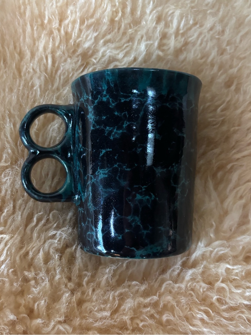 Bennington Potters Green Agate Trigger Mug #1340